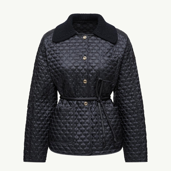 Raray Belted Short Down Jacket
