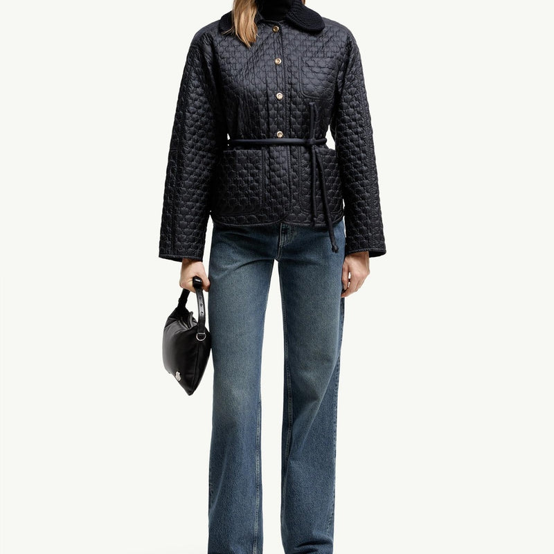 Raray Belted Short Down Jacket