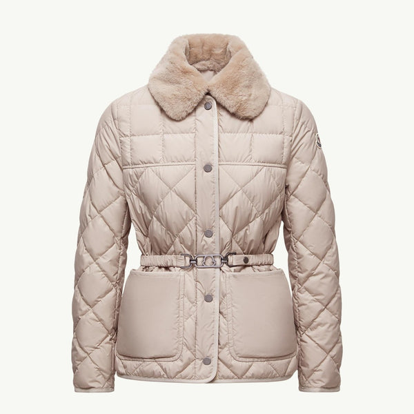 Cygne Diamond-Quilted Short Down Jacket