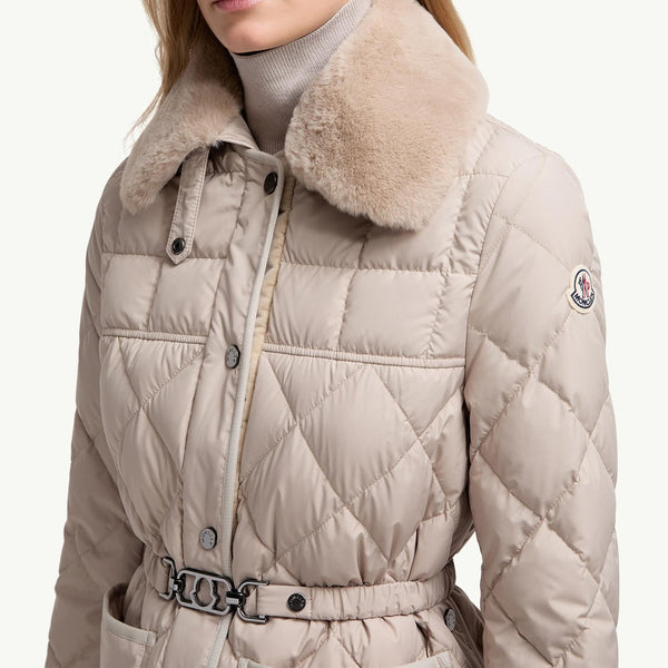 Cygne Diamond-Quilted Short Down Jacket