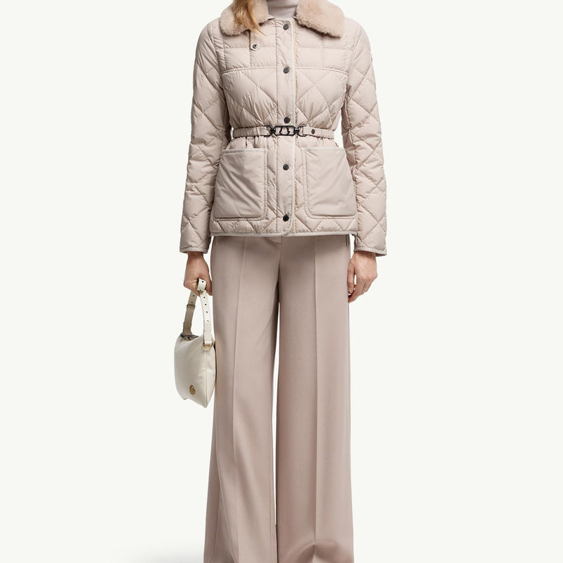 Cygne Diamond-Quilted Short Down Jacket