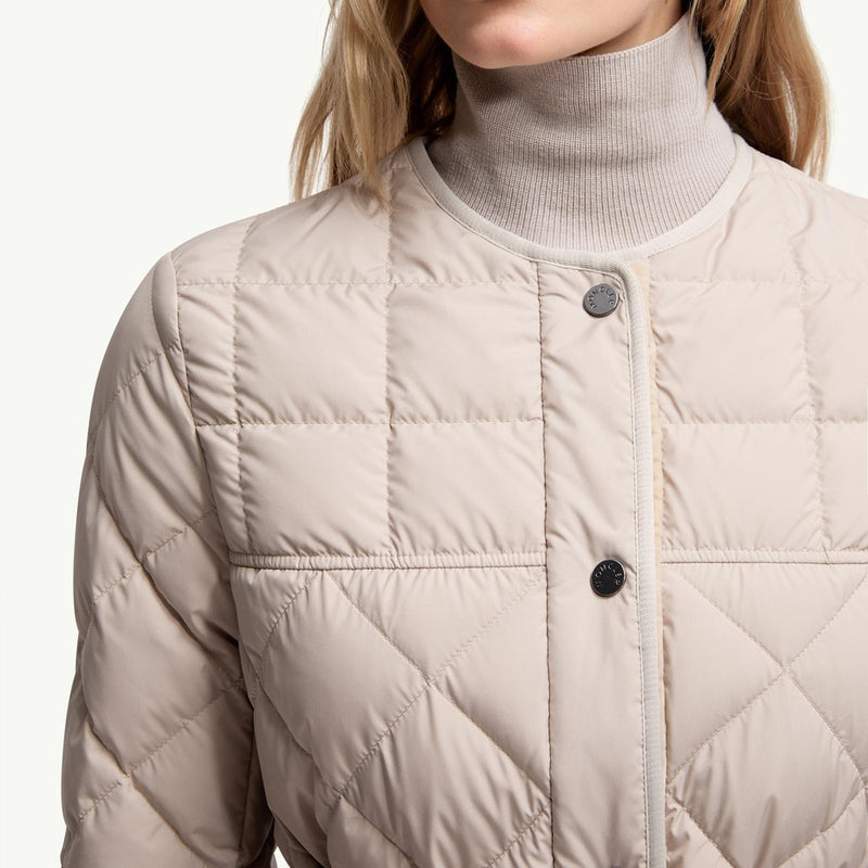 Cygne Diamond-Quilted Short Down Jacket