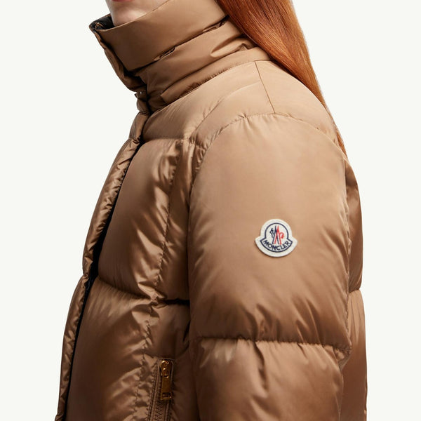 Castelnou Square-Quilted Hooded Short Down Jacket