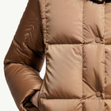 Castelnou Square-Quilted Hooded Short Down Jacket