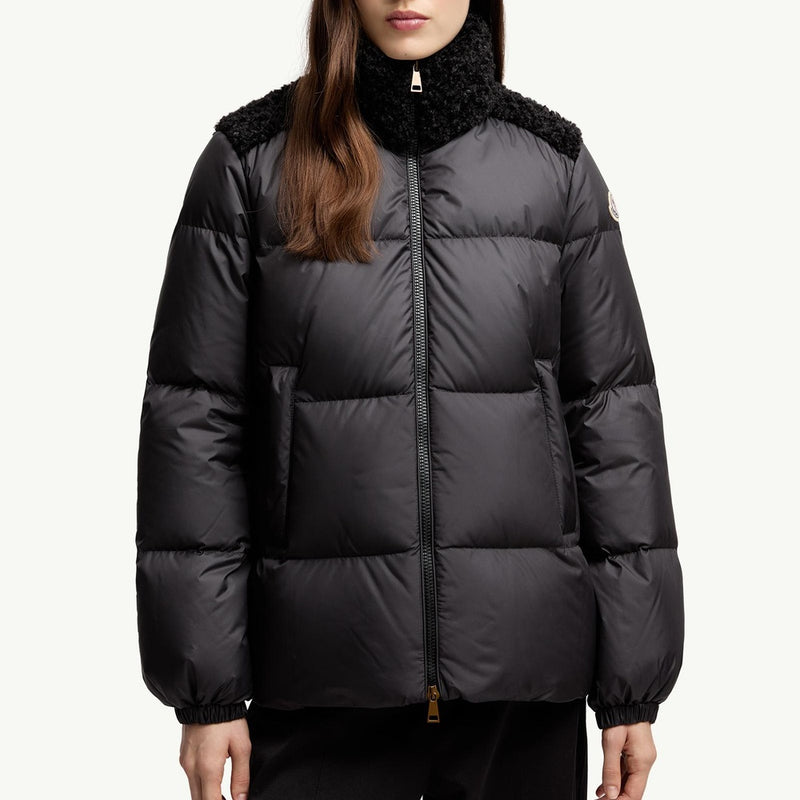Esnaie Teddy-Trimmed Short Down Jaket