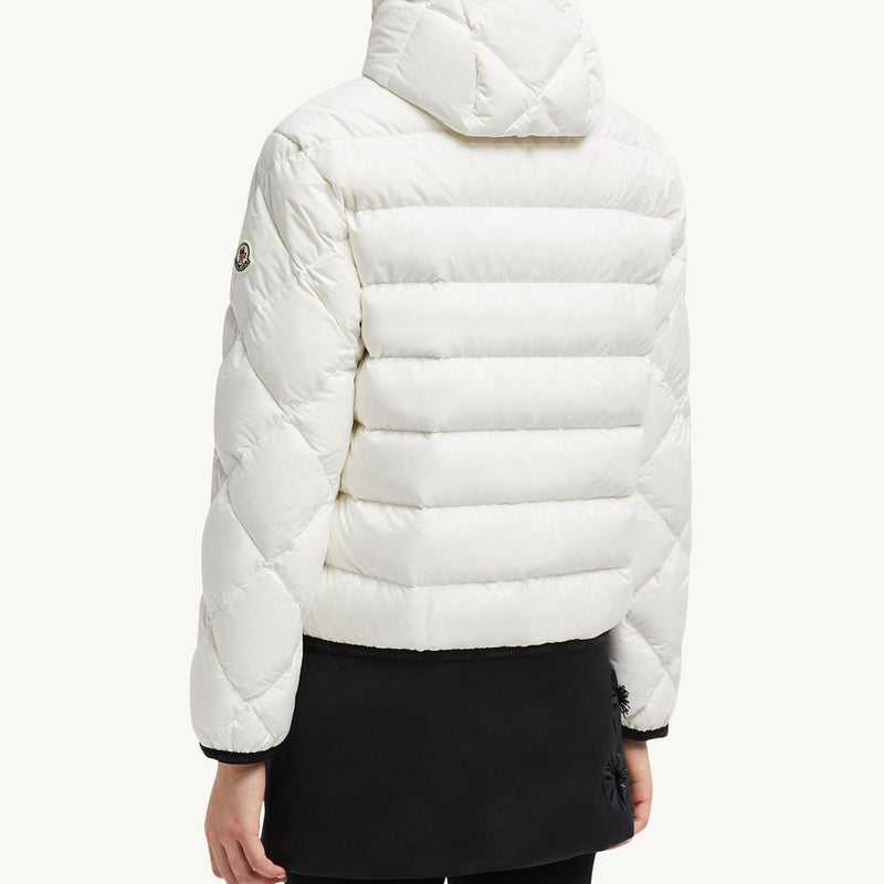 Arvouin Hooded Diamond-Quilted Short Down Jacket