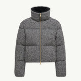Careil Wool Bouclé Short Down Jacket
