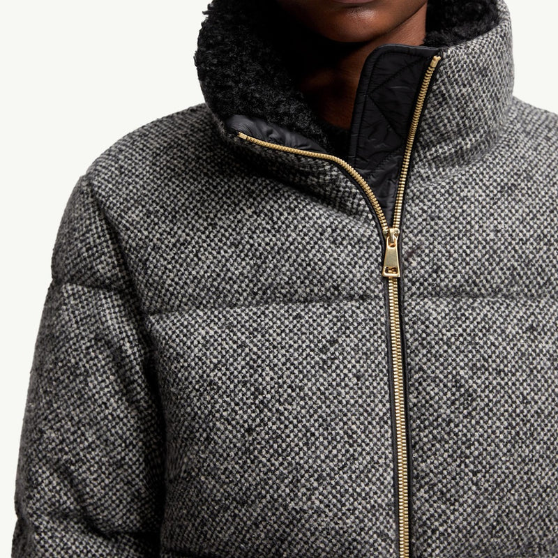 Careil Wool Bouclé Short Down Jacket