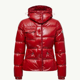 Glareins Braided Trim Hooded Short Down Jacket