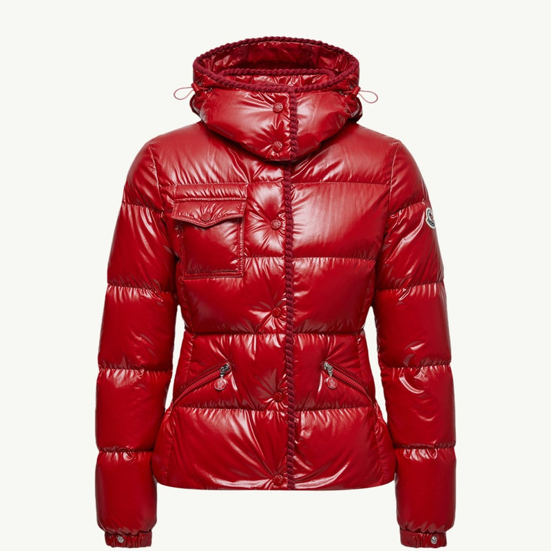 Glareins Braided Trim Hooded Short Down Jacket