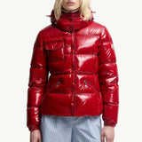 Glareins Braided Trim Hooded Short Down Jacket