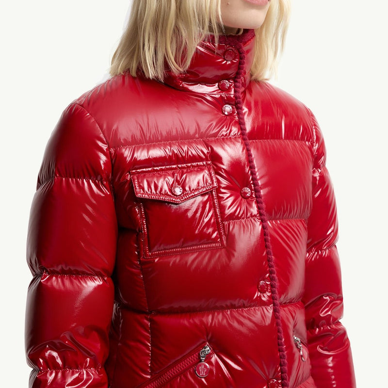 Glareins Braided Trim Hooded Short Down Jacket