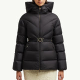 Brosse Diagonal-Quilted Hooded Short Down Jacket