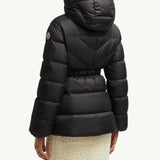 Brosse Diagonal-Quilted Hooded Short Down Jacket