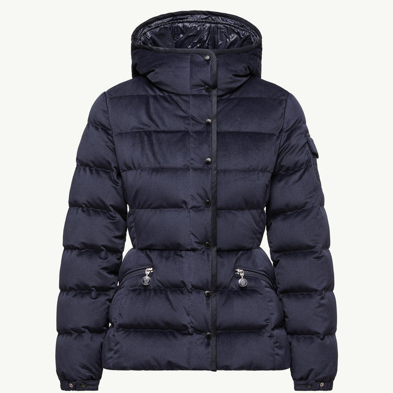 Barante Hooded Velour Short Down Jacket