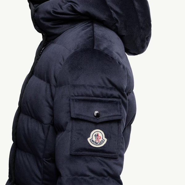 Barante Hooded Velour Short Down Jacket