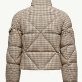 Keros Diamond-Quilted Wool Blend Short Down Jacket