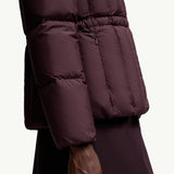 Estom Vertical-Quilted Hooded Short Down Jacket