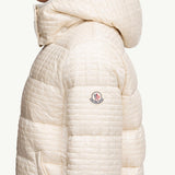 Gisors Geometric-Quilted Hooded Short Down Jacket