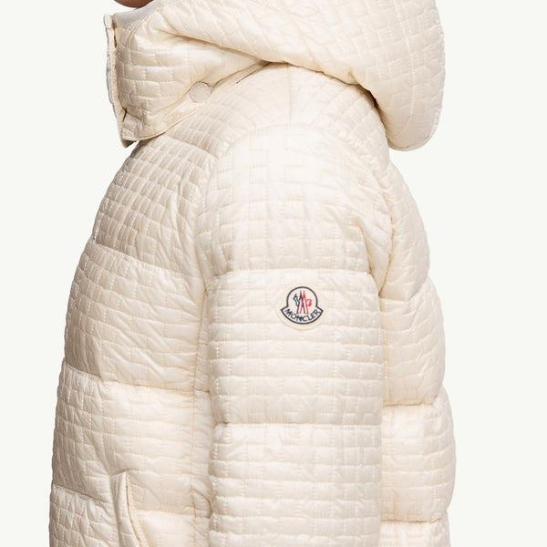 Gisors Geometric-Quilted Hooded Short Down Jacket