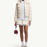 Gisors Geometric-Quilted Hooded Short Down Jacket