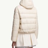Gisors Geometric-Quilted Hooded Short Down Jacket