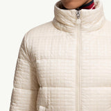 Gisors Geometric-Quilted Hooded Short Down Jacket