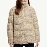 Cochelle Tweed Short Down Jacket