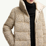 Cochelle Tweed Short Down Jacket