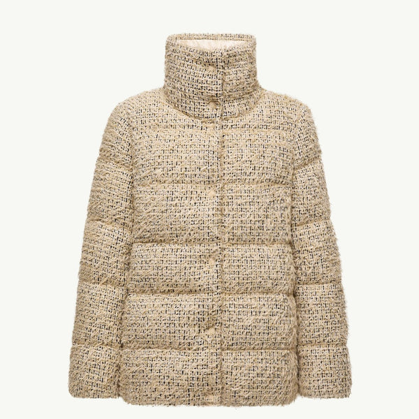 Cochelle Tweed Short Down Jacket