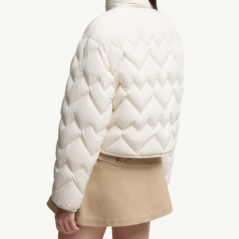 Senevee Heart-Quilted Short Down Jacket