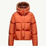 Castelnou Square-Quilted Hooded Short Down Jacket
