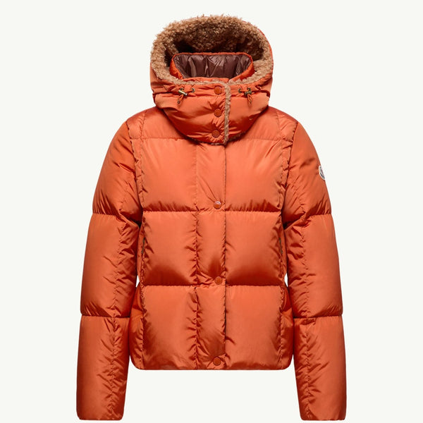 Castelnou Square-Quilted Hooded Short Down Jacket