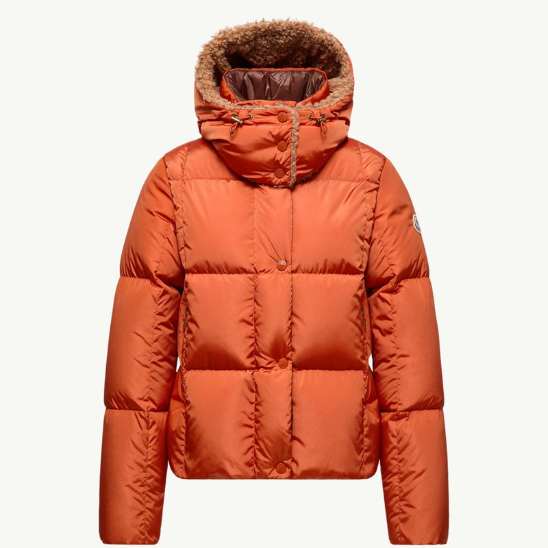 Castelnou Square-Quilted Hooded Short Down Jacket