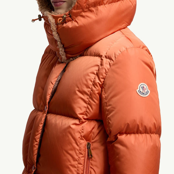 Castelnou Square-Quilted Hooded Short Down Jacket