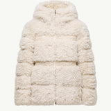 Angelys Suede-Trimmed Short Down Jacket