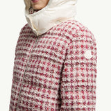 Andronne Tweed Hooded Short Down Jacket