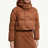 Paterne 2-in-1 Hooded Short Down Jacket