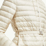 Oredon Hooded Mid-Length Down Jacket