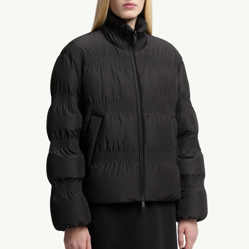 Ravignan Gather-Quilted Short Down Jacket