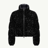 Louvi Sequin-Embroidered Short Down Jacket