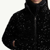 Louvi Sequin-Embroidered Short Down Jacket