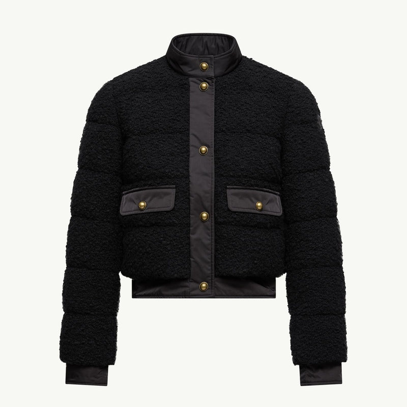 Louvi Sequin-Embroidered Short Down Jacket