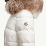 Boed Hooded Shearling-Trimmed Short Down Jacket