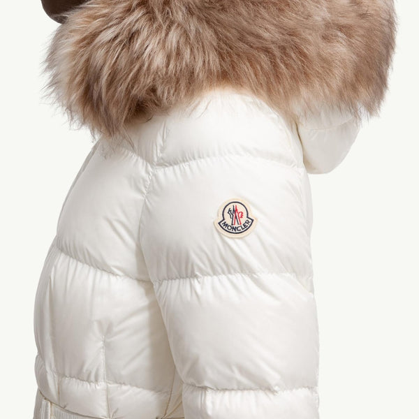Boed Hooded Shearling-Trimmed Short Down Jacket
