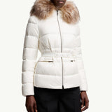 Boed Hooded Shearling-Trimmed Short Down Jacket