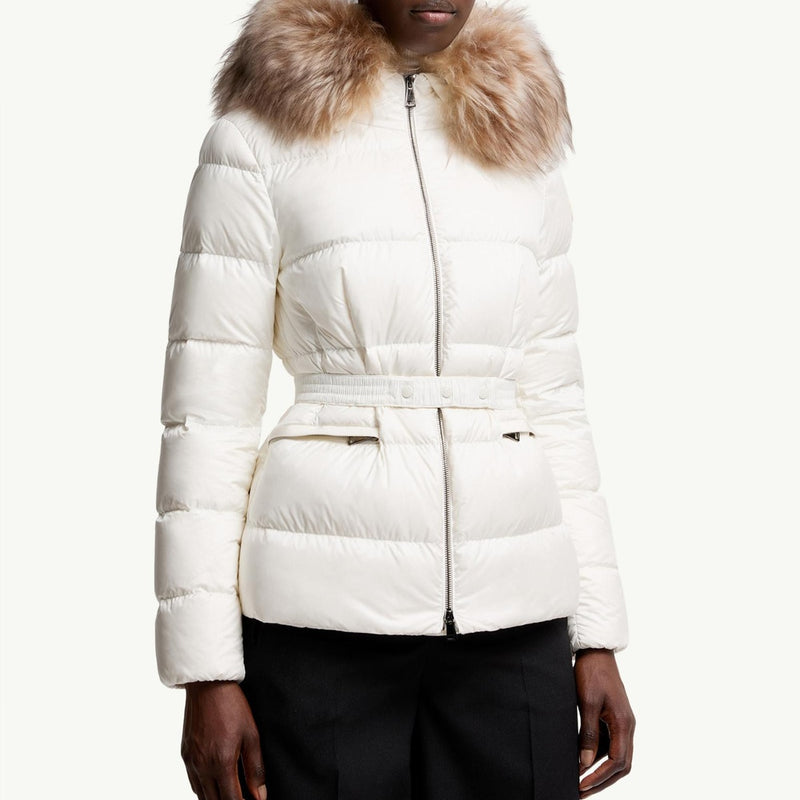 Boed Hooded Shearling-Trimmed Short Down Jacket