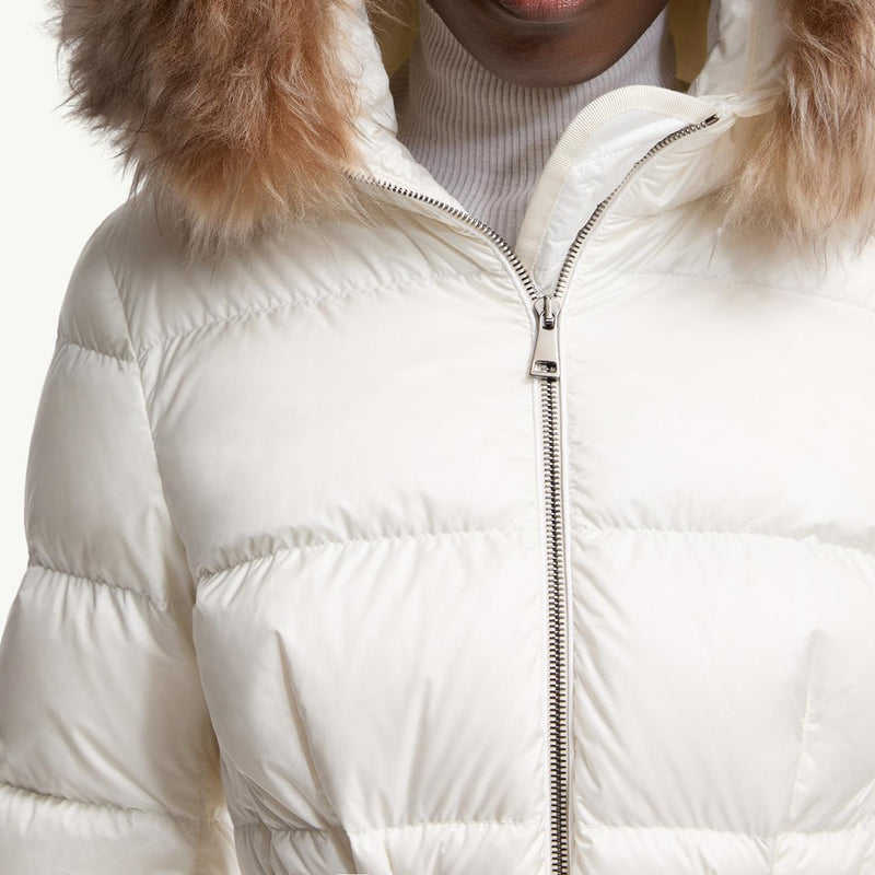 Boed Hooded Shearling-Trimmed Short Down Jacket