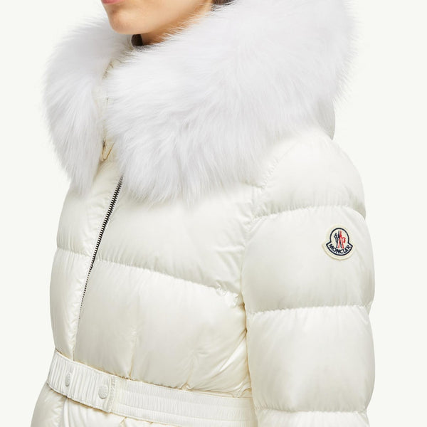 Boed Hooded Shearling-Trimmed Short Down Jacket
