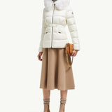 Boed Hooded Shearling-Trimmed Short Down Jacket